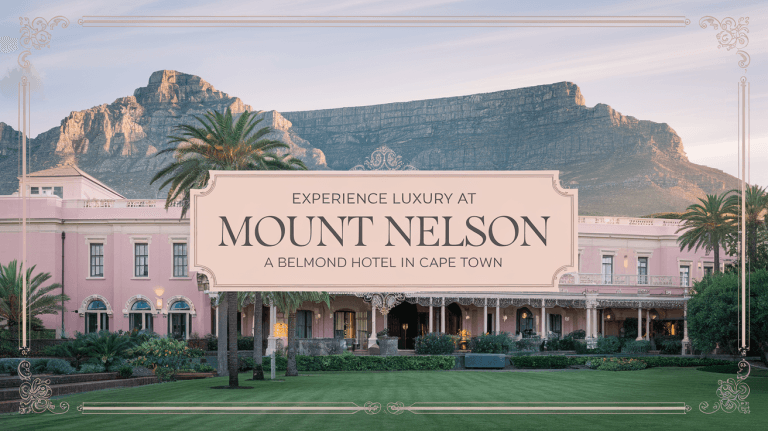 Experience Luxury at Mount Nelson, A Belmond Hotel in Cape Town: A Comprehensive Review