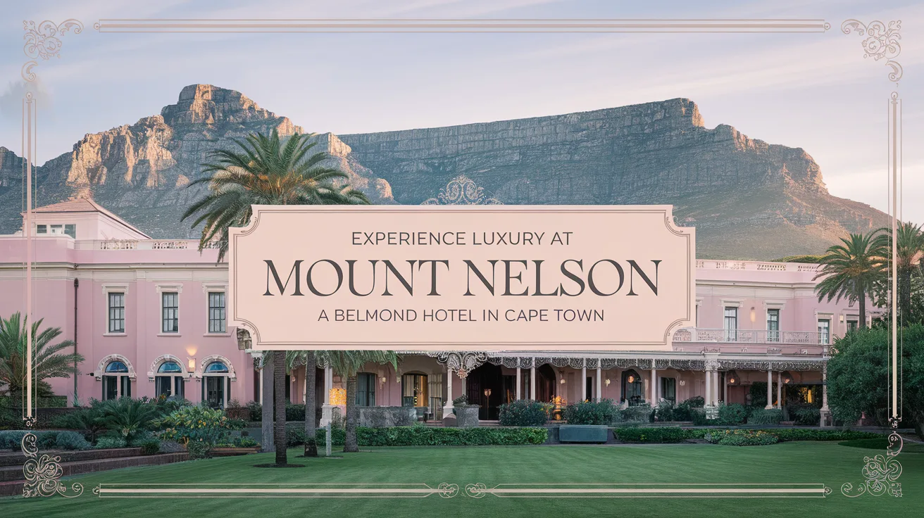 Experience Luxury at Mount Nelson, A Belmond Hotel in Cape Town: A Comprehensive Review