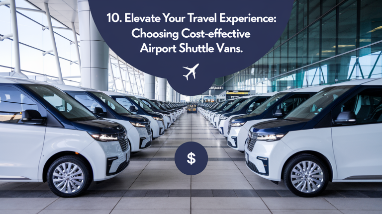 10. Elevate Your Travel Experience: Choosing Cost-Effective Airport Shuttle Vans