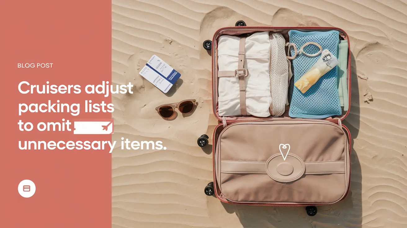 Cruisers Adjust Packing Lists to Omit Unnecessary Items
