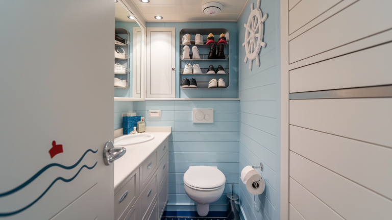 Maximize Space in Cruise Ship Bathrooms with a Shoe Organizer