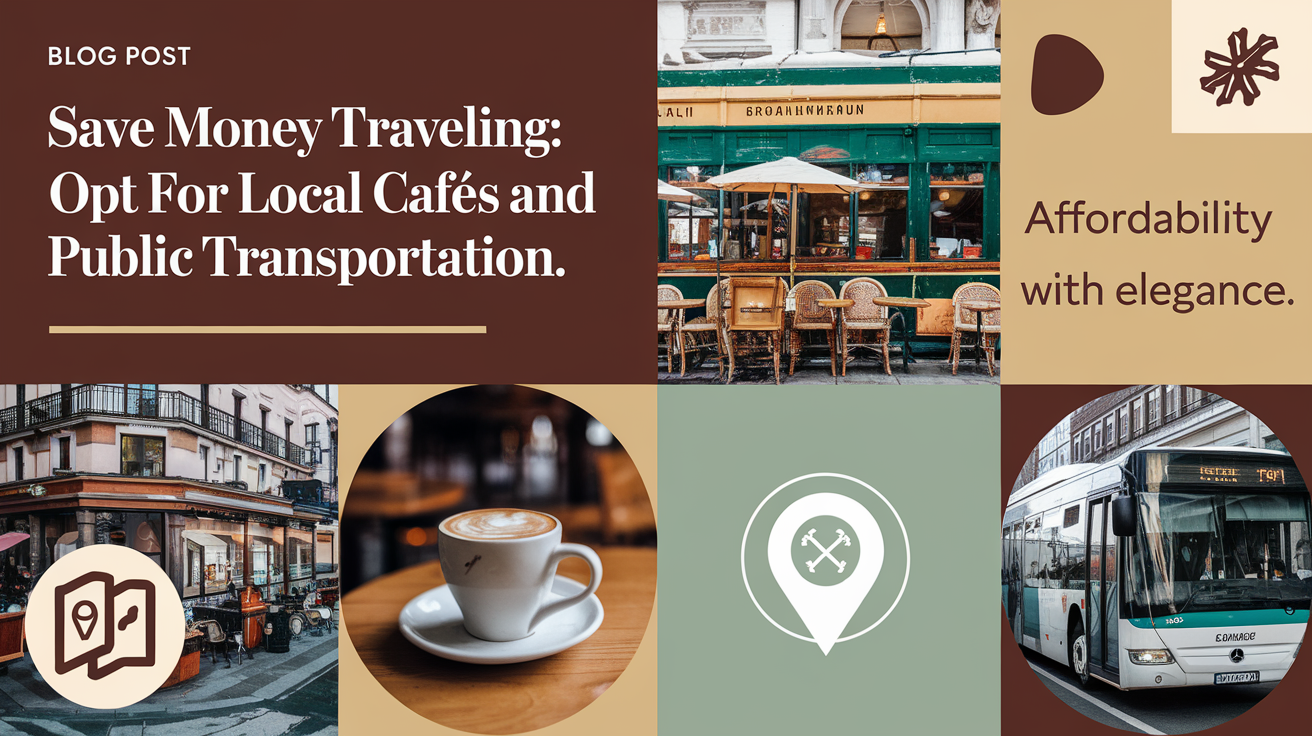 Save Money Traveling: Opt for Local Cafes and Public Transportation